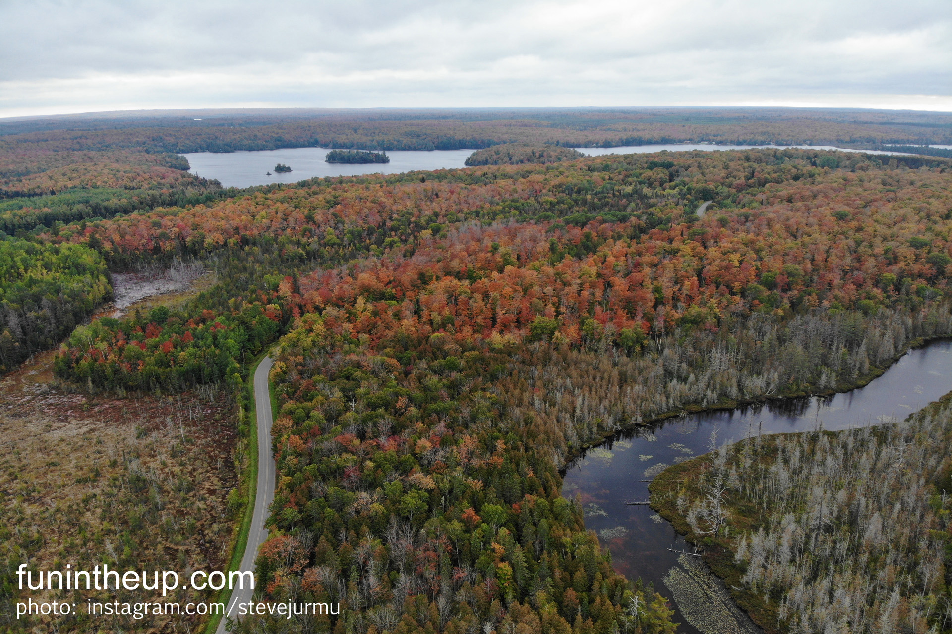 Fall Colors Three Lakes MI
