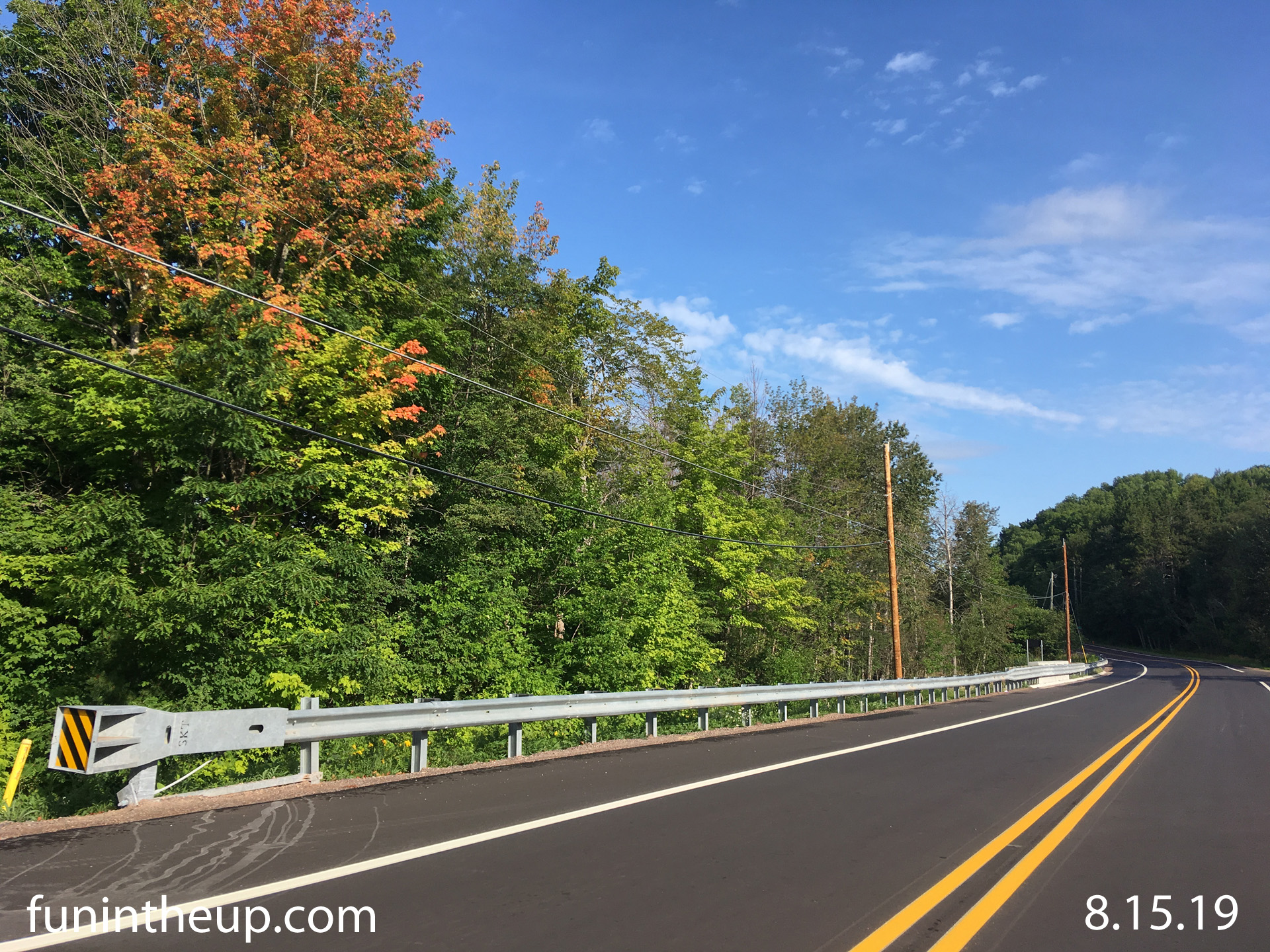Fall Colors starting along M203 Swedetown creek
